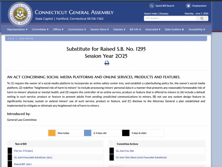 Connecticut’s Social Media Bill: Protecting Minors in the Digital Age